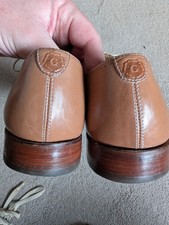 Grenson Men’s Leather Derby Tan Shoes U.K. Size 7 F