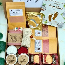 Personalised Self Care Pamper Hamper Box For Her Birthday Present Gift Spa Pack