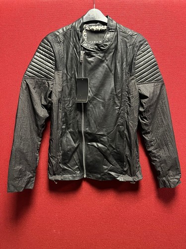 Zara leather detail biker - zara,