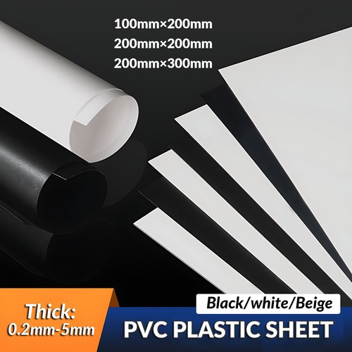 Pvc plastic sheet - flat, black