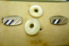 VINTAGE ENAMEL CUFFLINKS SHIRT