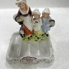 Yardley Advertising  English Lavender Ceramic Soap Dish Vintage 6" x  5" x  6.5"