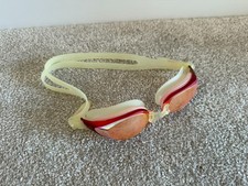 Adult Prescription Optical Swimming Goggles Mirror - Red / Amber  -2.00 & -2.00