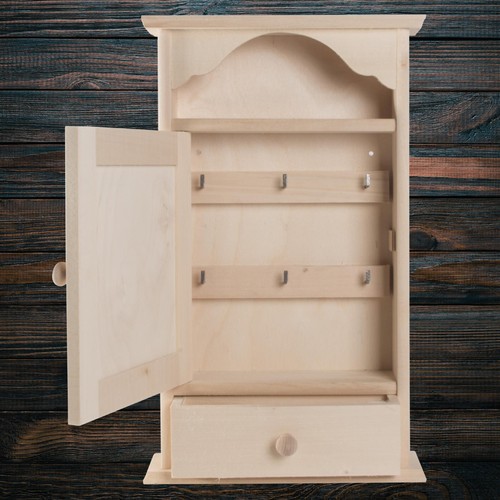 Hanging wooden key cabinet - wooden,
