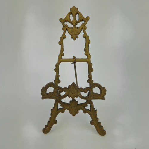 Vtg victorian brass easel - vtg,