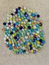 200 Glass Pebbles Decorative Mixed Colours