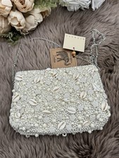 Zara Tk Max Embellished Beaded Seashell Pearl Bag EXCLUSIVE BNWT RARE FIND