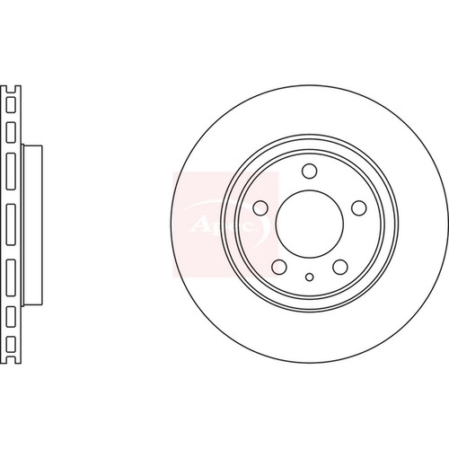 Brake discs vented for opel - 2x,
