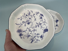 Vintage Wedgwood Blue Plum Shallow Dish Plate x 2 Bicentennial Edition 90's