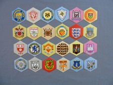 Mister Softee Set of 24 1st Division Football League Club Badges 1972 - Mint
