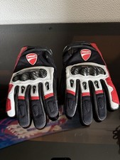 Alpinestars Company C1 Ducati Motorcycle Leather Gloves Size XL