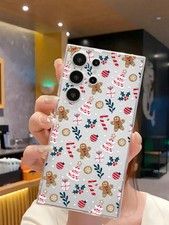 Christmas Tree Snowflake Gingerbread Soft Phone Case For iPhone Samsung