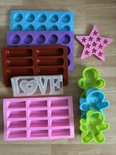 Extra Deep Large Silicone Resin Mould Bundle- LOVE, Star, Xmas, Round, Rectangle