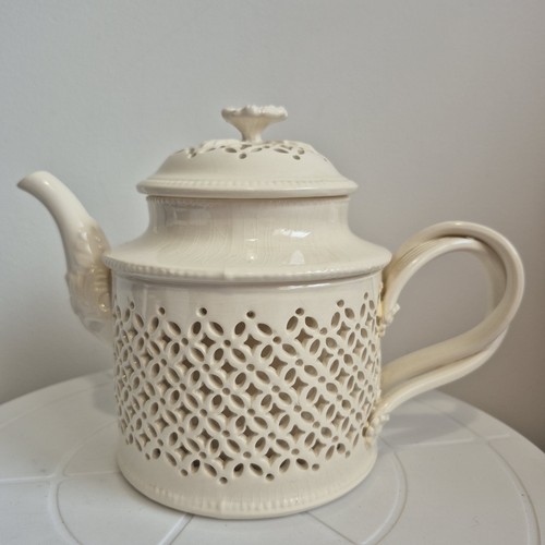 Leedsware creamware latticed - leedsware,