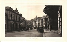 Tain. High Street in Davidson's Series. Motor Car.