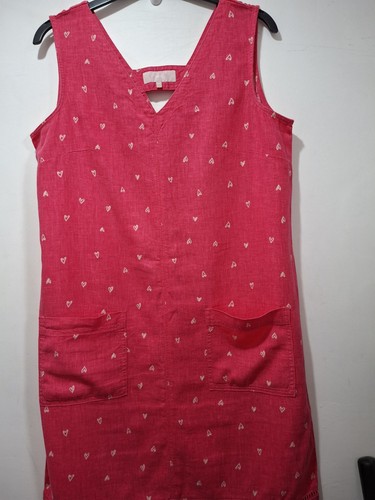Next pink linen - mix, heart