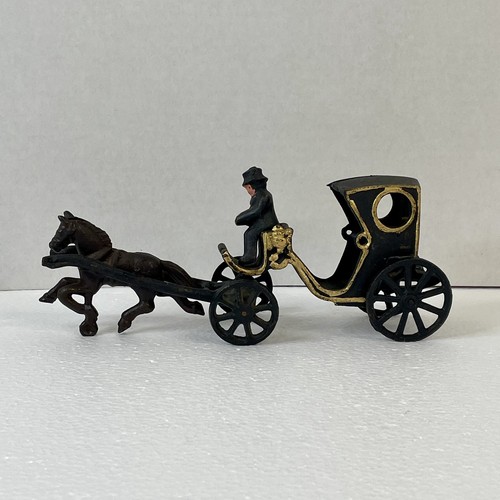 Antique cast iron horse - antique, drawn