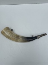 Antique Black Powder Horn, Early Powder Horn