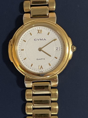 Cyma gold tone swiss - cyma,