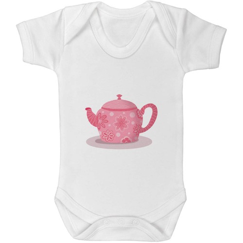 Funky teapot baby grow - teapot',