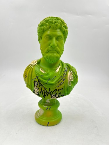 25cm green roman bust - 25cm,