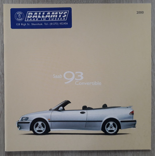Saab convertible brochure - saab,