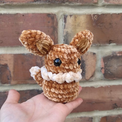 Crochet eevee plushie - plushie, |