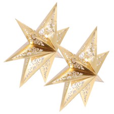  2 Pcs Star Light Shade Gold
