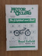 MOTOR CYCLING MAGAZINE FEB 16 1950, AMBASSADOR 197cc OUTFIT, BSA B34 COMPETITION