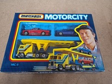 Matchbox Vintage Motorcity Set MC 11. Transporter, Ford XR3i And BMW 323i.