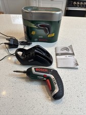 Bosch IXO Li-ion 3.6V Cordless Screwdriver In Metal Tin + Charging Dock Manual