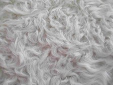White Long Curly Sheepskin