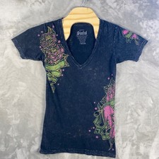 Sinful Black Graphic T Shirt