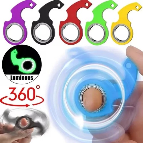 Spinner stress toy keyring - spinner,
