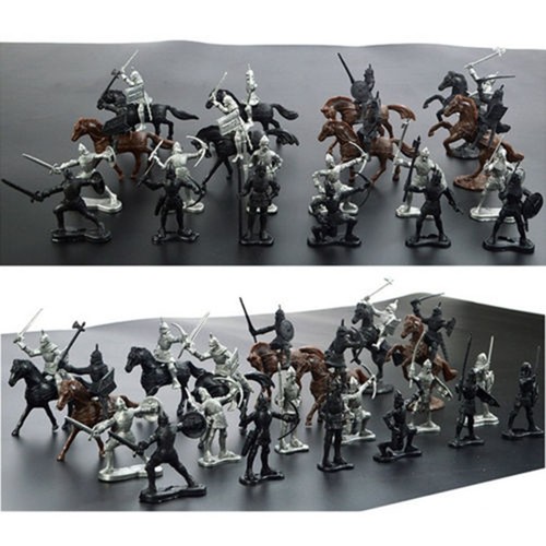 28x set medieval knights - medieval,