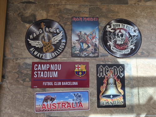 Motorbike retro metal sign - motorbike,