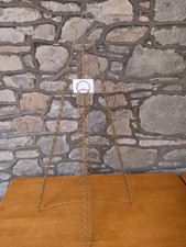 Vintage Gold Metal Christmas Card Display Tree - Large - 100 Cards / 100cmx53cm 