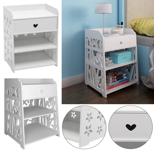 Bedside table white drawer - bedside,