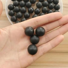 Black Round Solid Rubber Ball