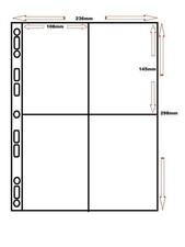 50 x 4 POCKET POSTCARD PAGES /