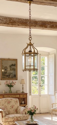 Vintage brass glazed - vintage, hanging