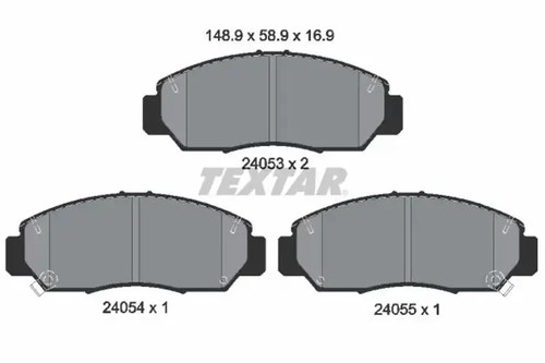 Brake pads 2405301 - , for