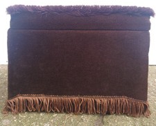 Small Vintage Velvet Pouffe