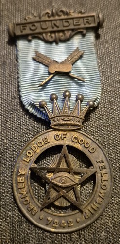 Masonic founders jewel bromley - founders, jewel-bromley
