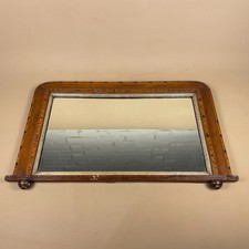 Antique marquetry overmantle - antique,