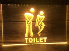 "Funny TOILETS" LED Neon Light