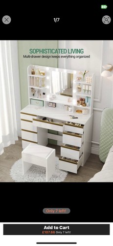 Dressing table with 8drawers - table,
