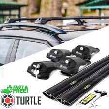 FITS MAZDA 6 ESTATE 02-07 LOCKABLE LOCKING ROOF BARS TURTLE AIR-1 BLACK