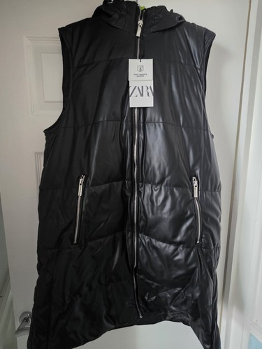 Zara black faux leather - zara,