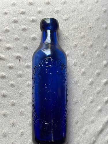 61735 old antique glass bottle - 61735,